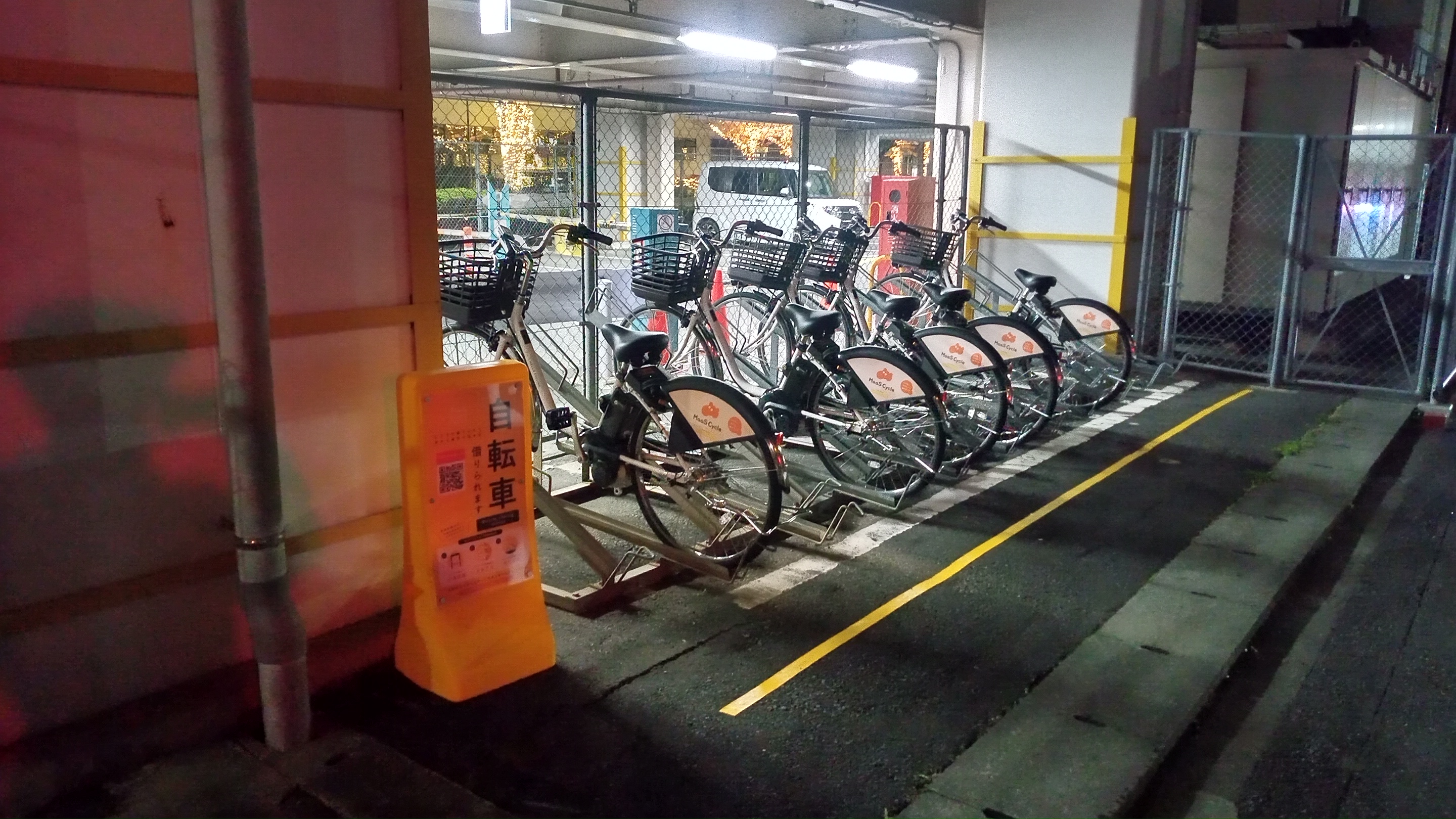 新越谷駅 1B駐車場横駐輪場
