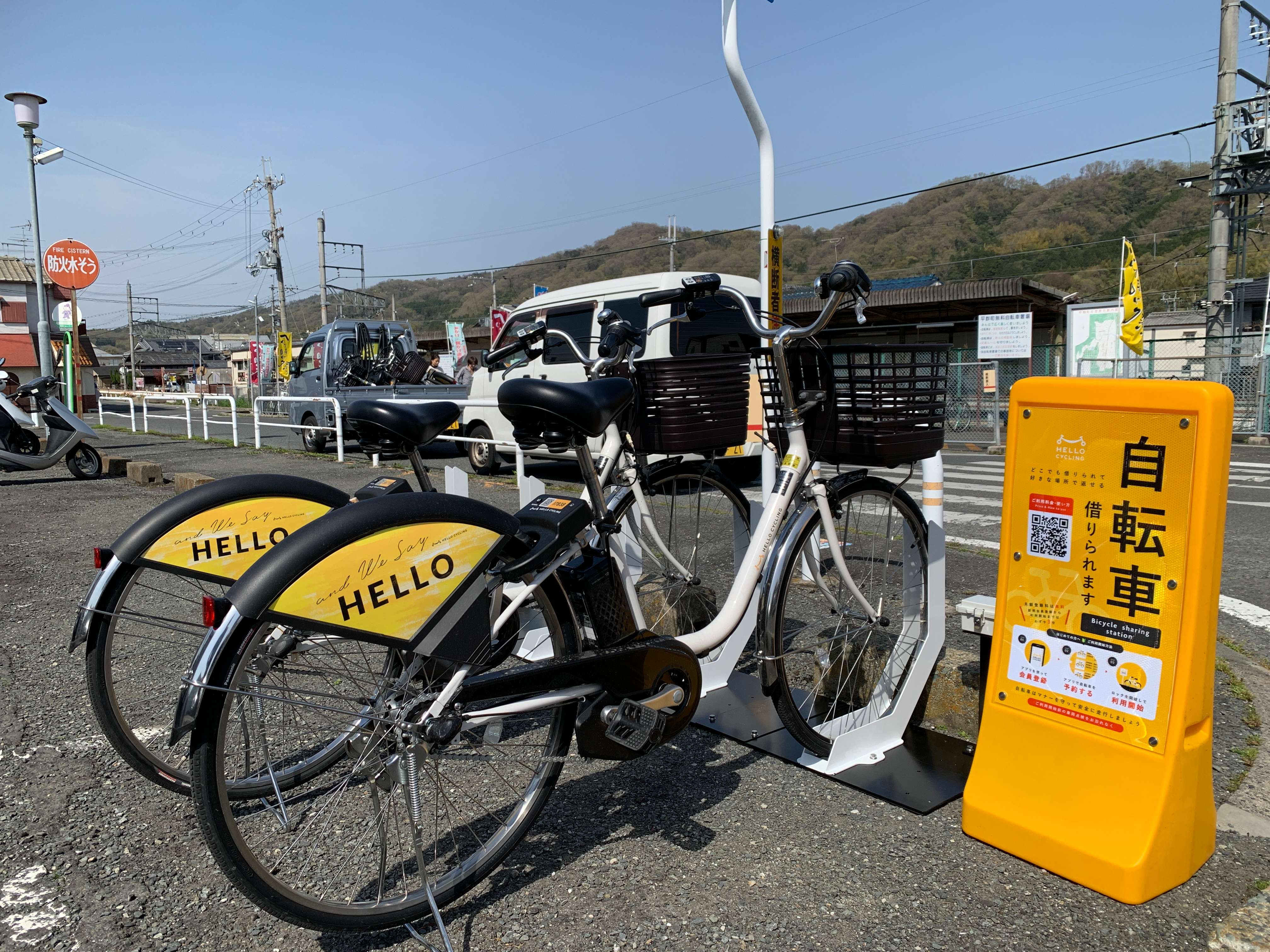 近鉄竜田川駅駐輪場