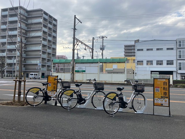 神明町交差点付近