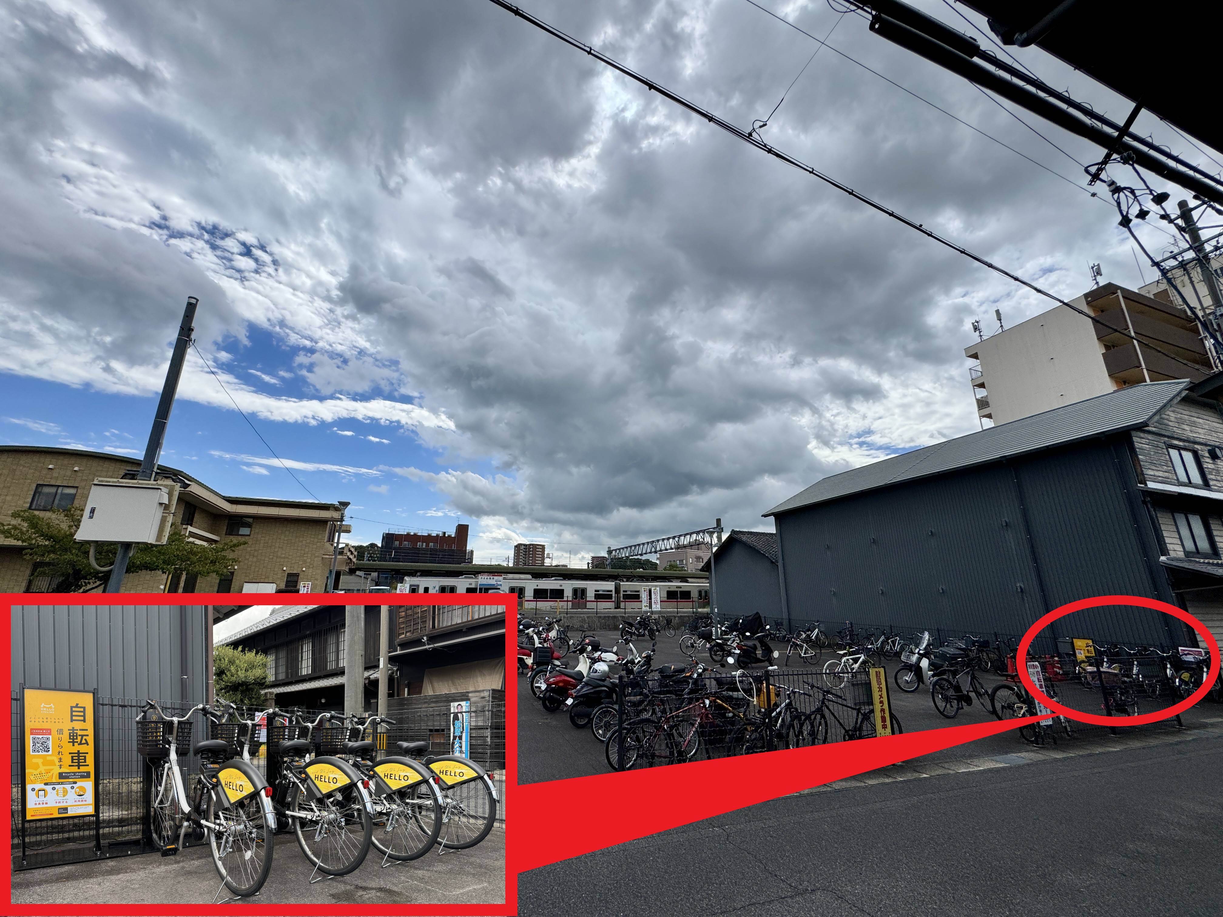 尾張瀬戸駅北側駐輪場