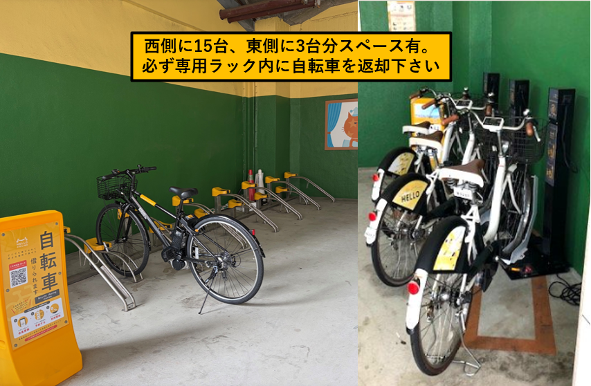 阪神尼崎駅西　アマスタアマセン高架下駐輪場