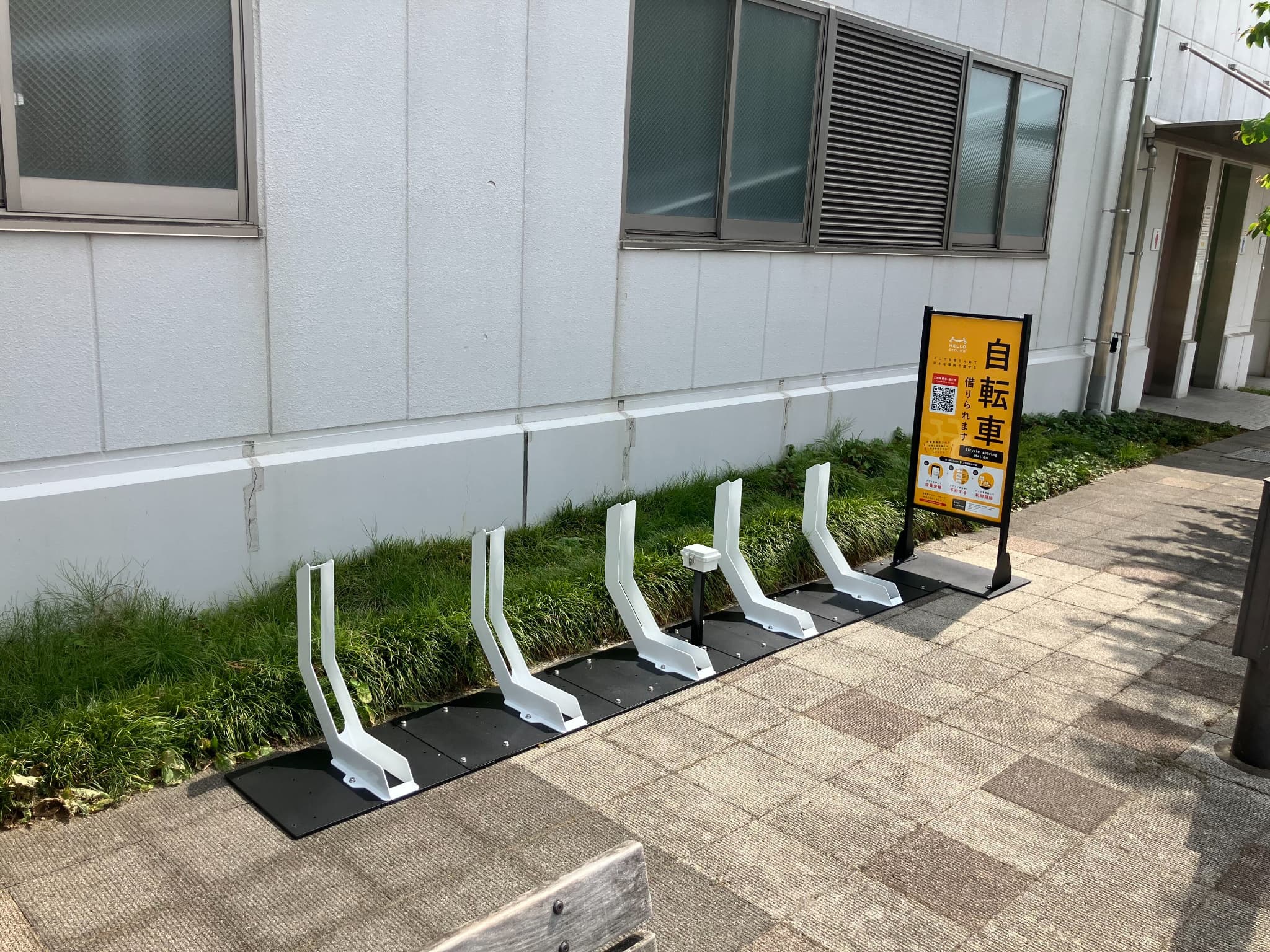 南桜井駅北口 自転車駐車場前