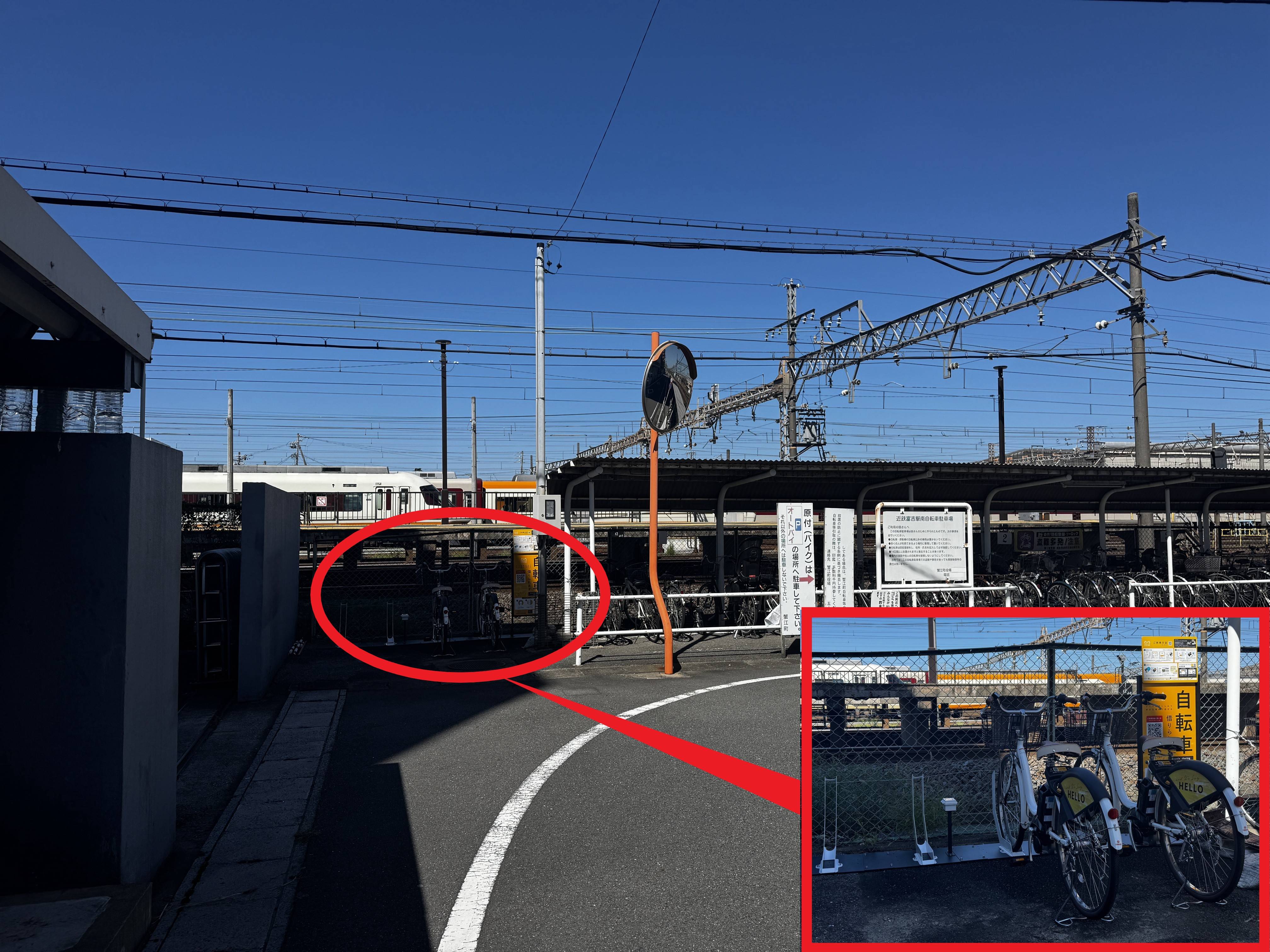 近鉄富吉駅南　自転車駐車場